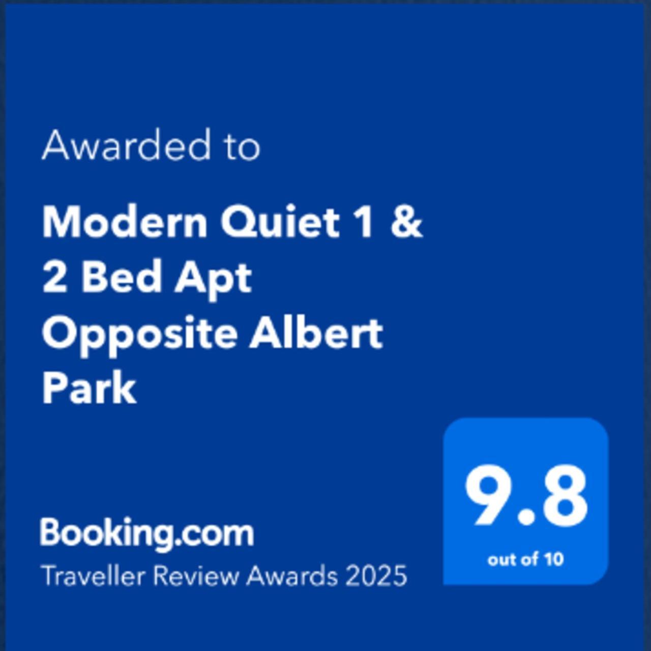 Modern Quiet 1 & 2 Bed Apt Opposite Albert Park Melbourne Zewnętrze zdjęcie